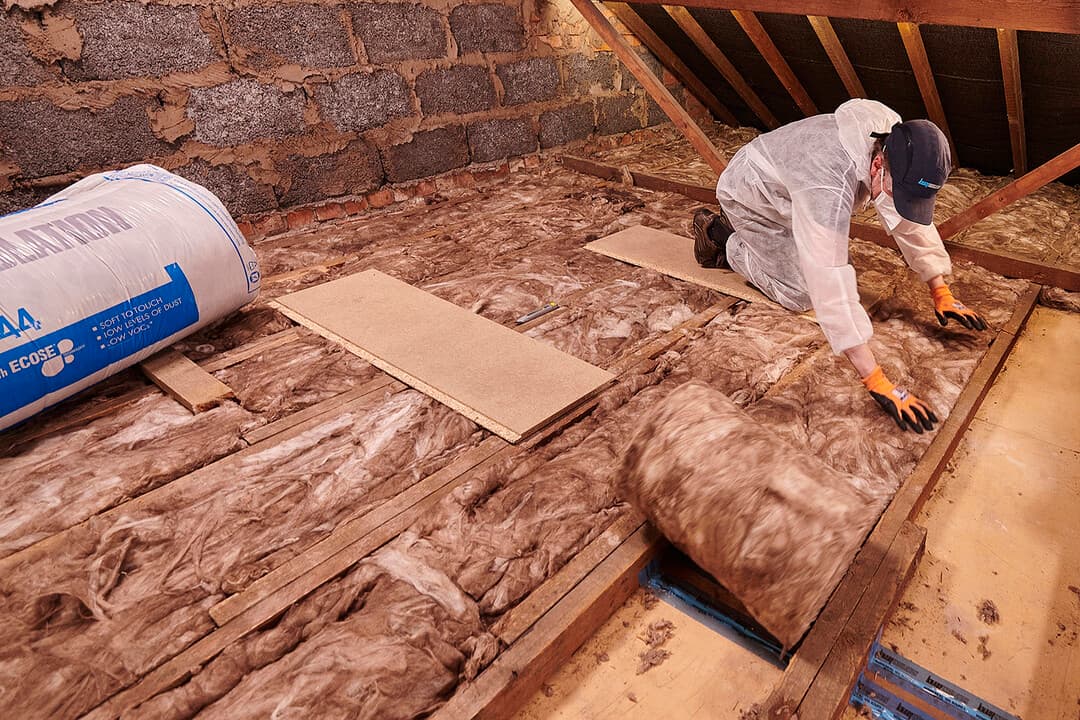 Roof joists with professional insulation