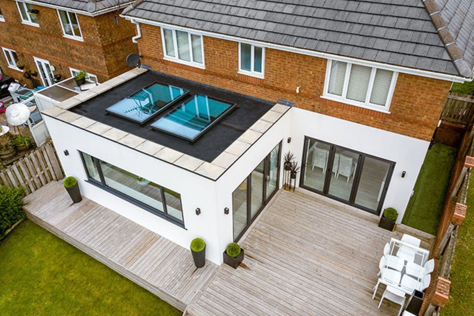 Home extension under construction